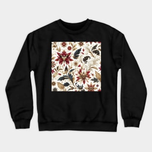 White Flowers Crewneck Sweatshirt